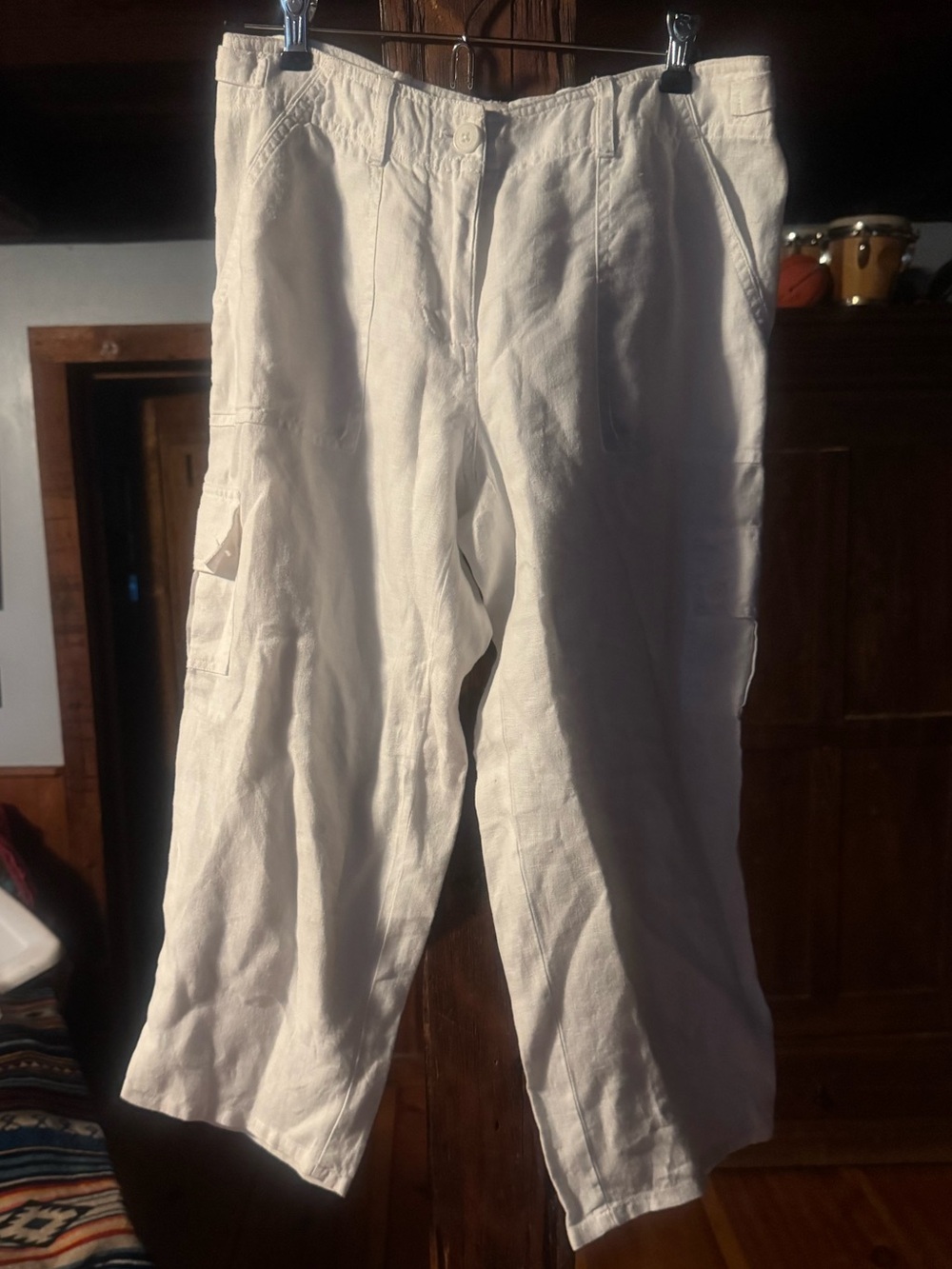 Tommy Bahama white Cargo linen Pants